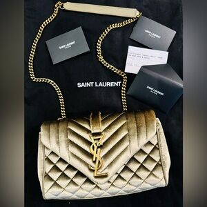 YSL envelope Triquilt small shoulder bag